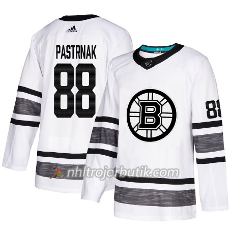 Män Ishockey Boston Bruins tröja David Pastrnak 88 Vit 2019 All-Star Adidas Authentic